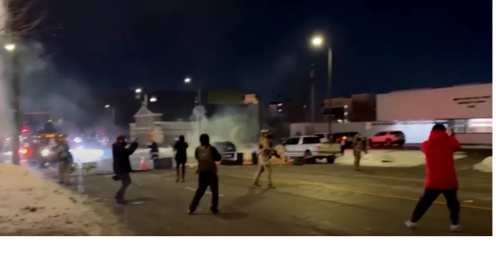 The enforcement operation has triggered large-scale street