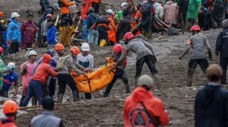 Landslide in Indonesia