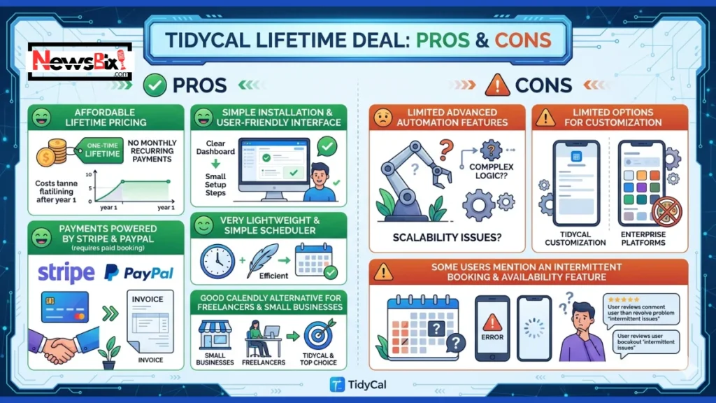 TidyCal Lifetime deal Pros and Cons