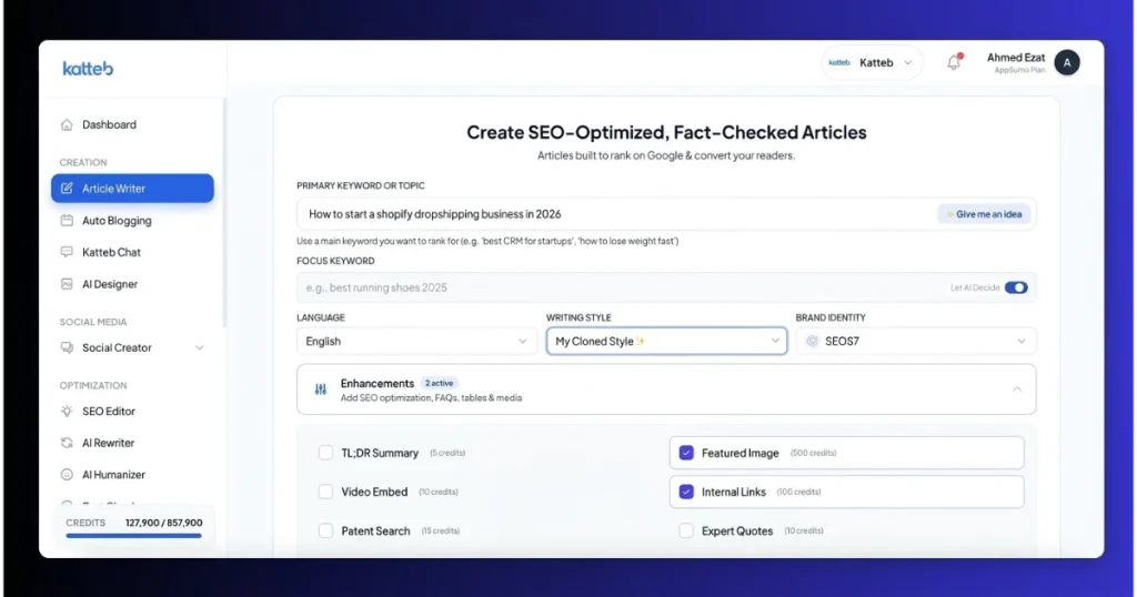 Katteb AI Writer