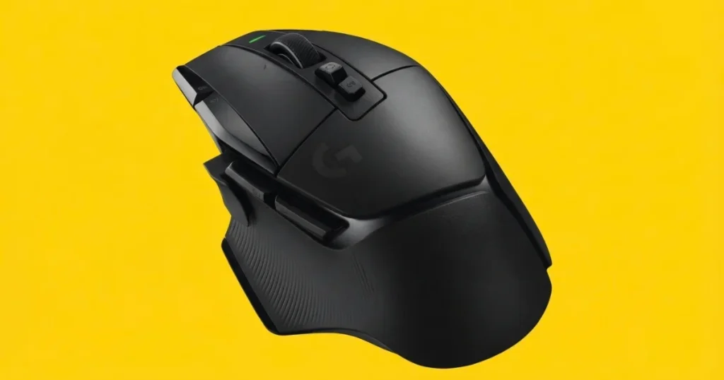 Logitech G502 X Plus Review - black wireless gaming mouse on a desk