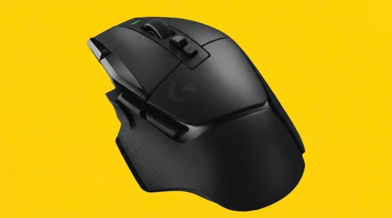 Logitech G502 X Plus Review - black wireless gaming mouse on a desk